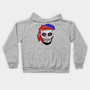 Halloween Skeleton Head Kids Hoodie